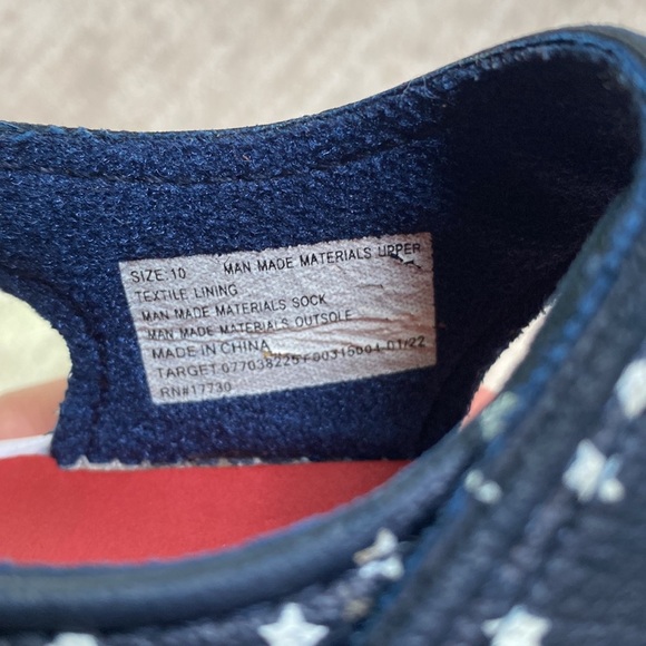 Toddler Cat & Jack Navy Blue Star Sandals Size 10 - Picture 5 of 7
